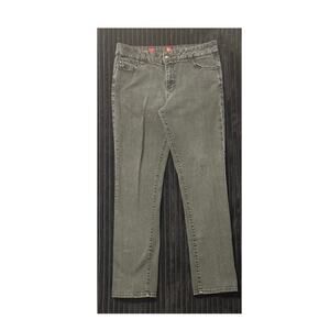 Ooh La La Women’s Straight Leg Hustle Jeans Charcoal Gray Stretch Size 34